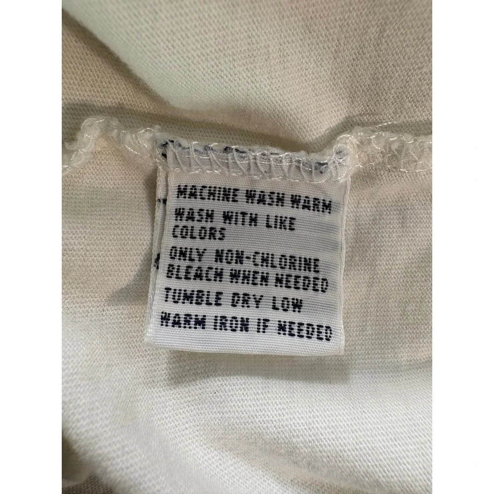 Polo Ralph Lauren Mens Long Sleeve T-Shirt Cream‎ Off-White Pony Logo Size M